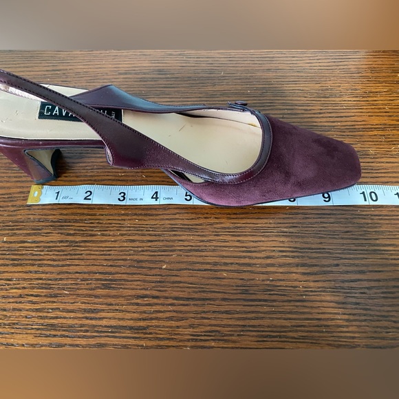 Cavallini Leather Kira Italian Sling Back Low Heel Sz 7.5 - Picture 11 of 11